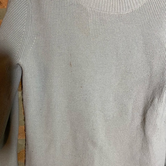 Lace Up Back sweater with flare sleeves and mock turtle neck - Picture 3 of 3